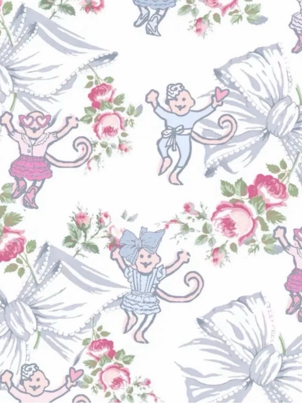 Roller Rabbit x LoveShackFancy Rosa Beaux Monkey Set - Picture 3 of 10